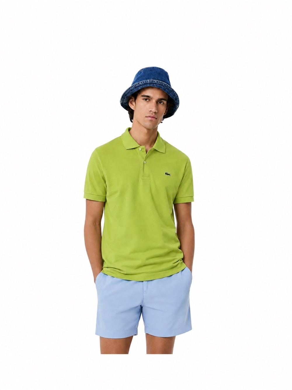 Lacoste Men’s Polo Shirt Size 3 M Lime Green Short Sleeve